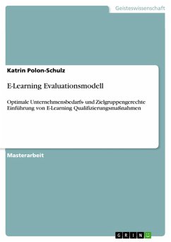 E-Learning Evaluationsmodell (eBook, PDF) - Polon-Schulz, Katrin