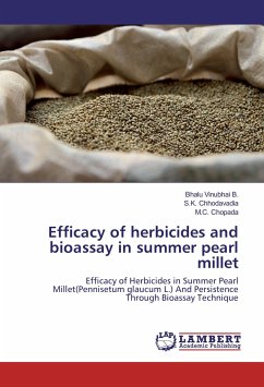 Efficacy of herbicides and bioassay in summer pearl millet - Vinubhai B., Bhalu;Chopada, M. C.;Chhodavadia, S. K.