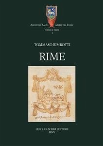 Rime. (eBook, PDF) - Del Puppo (curat./edit.), Dario; Rimbotti, Tommaso