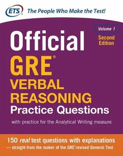 Official GRE Verbal Reasoning Practice Questions, Second Edition, Volume 1 - Educational Testing Service; Educational Testing Service