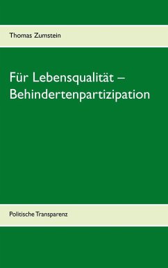 Für Lebensqualität - Behindertenpartizipation (eBook, ePUB) - Zumstein, Thomas