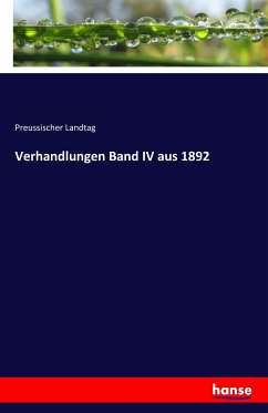 Verhandlungen Band IV aus 1892