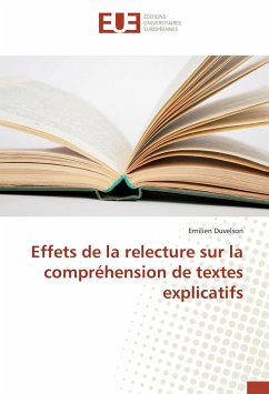 Effets de la relecture sur la compréhension de textes explicatifs - Duvelson, Emilien