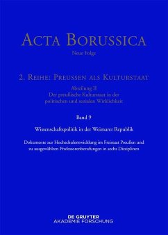 Wissenschaftspolitik in der Weimarer Republik (eBook, PDF)