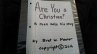 Are you a Christian? A man tells his... - Bild 1