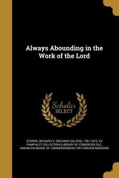 Always Abounding in the Work of the Lord