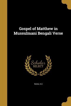 Gospel of Matthew in Mussulmani Bengali Verse