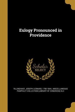 Eulogy Pronounced in Providence