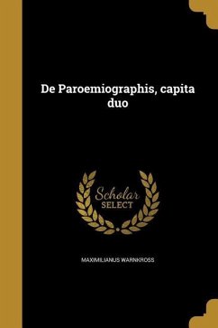 De Paroemiographis, capita duo - Warnkross, Maximilianus