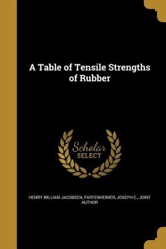 A Table of Tensile Strengths of Rubber