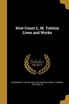 How Count L. M. Tolstoy Lives and Works