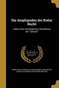 Die Amphipoden der Kieler Bucht - Blanc, Henri