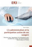 L¿e-administration et la participation active de ses usagers