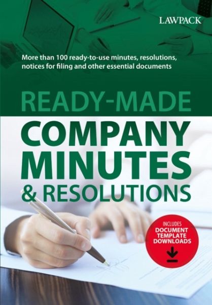 Ready-Made Company Minutes & Resolutions Ready-Made Company Minutes & Resolutions