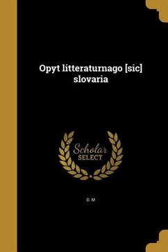 Opyt litteraturnago [sic] slovaria