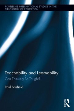 Teachability and Learnability (eBook, PDF) - Fairfield, Paul