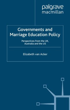 Governments and Marriage Education Policy (eBook, PDF) - van Acker, Elizabeth