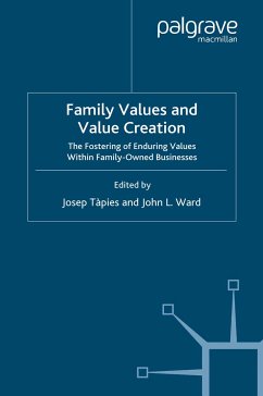 Family Values and Value Creation (eBook, PDF)