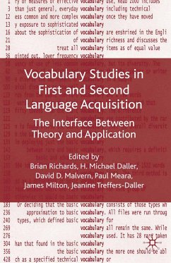 Vocabulary Studies in First and Second Language Acquisition (eBook, PDF) - Richards, Brian; Malvern, David D.; Meara, Paul; Milton, James; Treffers-Daller, Jeanine