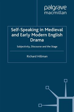 Cover Self-Speaking in Medieval and Early Modern English Drama (eBook, PDF)