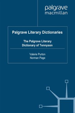 The Palgrave Literary Dictionary of Tennyson (eBook, PDF) - Purton, V.; Page, N.