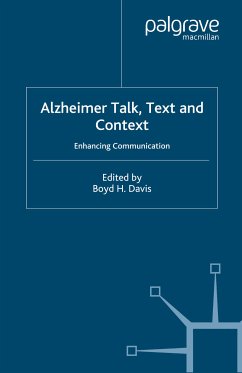 Alzheimer Talk, Text and Context (eBook, PDF)