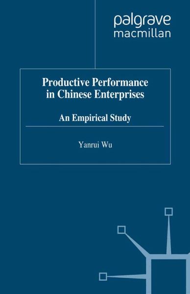 Productive Performance of Chinese Enterprises (eBook, PDF)