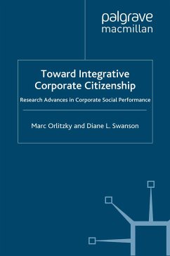 Toward Integrative Corporate Citizenship (eBook, PDF) - Orlitzky, M.; Swanson, D.