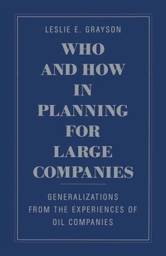 Cover Who and How in Planning for Large Companies (eBook, PDF)