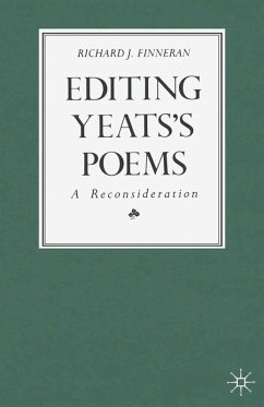 Cover Editing Yeats's Poems (eBook, PDF)