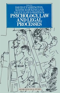 Psychology, Law and Legal Processes (eBook, PDF) - Farrington, D. P.