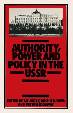 Cover Authority, Power and Policy in the USSR (eBook, PDF)