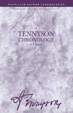 A Tennyson Chronology (eBook, PDF) - Pinion, F B