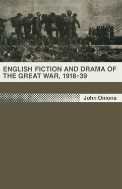 Cover English Fiction and Drama of the Great War, 1918-39 (eBook, PDF)