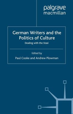 German Writers and the Politics of Culture (eBook, PDF) - Cooke, Paul; Plowman, Andrew