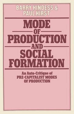 Mode of Production and Social Formation (eBook, PDF) - Hindess, Barry; Hirst, Paul Q.