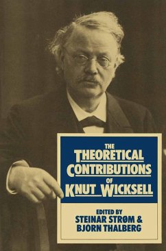 The Theoretical Contributions of Knut Wicksell (eBook, PDF) - Strom, Steinar; Thalberg, Bjoen