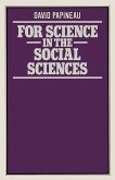 For Science in the Social Sciences (eBook, PDF)