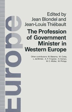 Cover Profession of Government Minister in Western Europe (eBook, PDF)