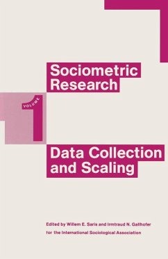 Cover Sociometric Research: Vol.1: Data Collection And Scaling (eBook, PDF)