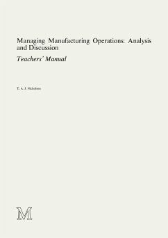 Managing Manufacturing Operations: Analysis and Discussion (eBook, PDF)