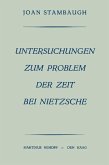 Untersuchungen Zum Problem der Zeit bei Nietzsche (eBook, PDF)