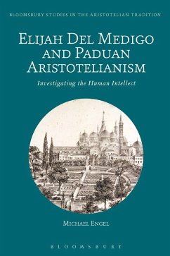 Cover Elijah Del Medigo and Paduan Aristotelianism (eBook, PDF)