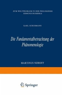 Die Fundamentalbetrachtung der Phänomenologie (eBook, PDF) - Schuhmann, Karl