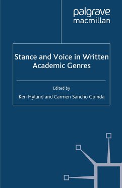 Stance and Voice in Written Academic Genres (eBook, PDF) - Sancho Guinda, Carmen