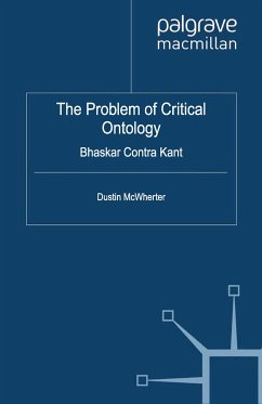 The Problem of Critical Ontology (eBook, PDF)