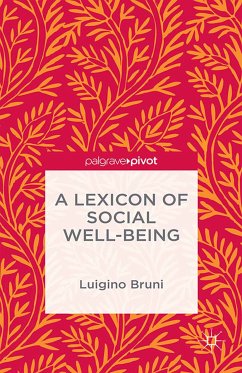 A Lexicon of Social Well-Being (eBook, PDF) - NA, NA; Bruni, Luigino