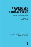 A Dictionary of Modern Critical Terms (eBook, PDF)