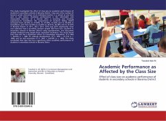 Academic Performance as Affected by the Class Size