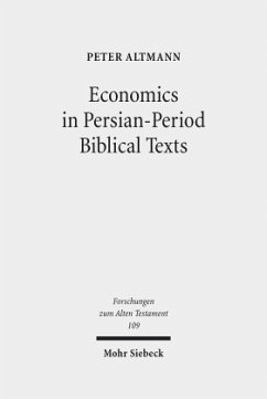 Cover Economics in Persian-Period Biblical Texts
